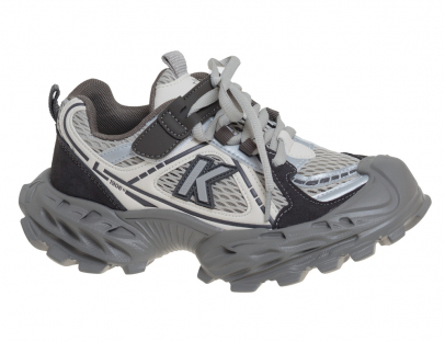 R908814026GR СКАЗКА Серый Мальчик Иск.кожа Текстиль 32-37 111111