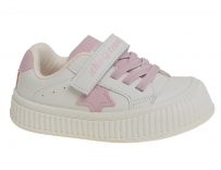 R893212166W/P Белый/Розовый 22-2,23-2,24-2,25-2,26-2 Сказка П/ботинки Актив.отдых Кроссовки Иск.мат, Текстиль В/О жен