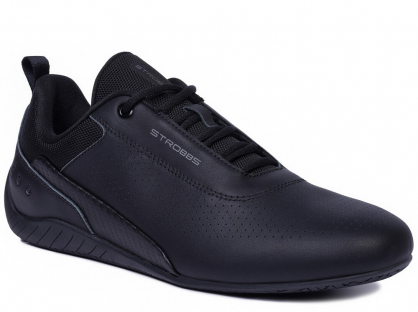 C3923-3 Чёр 41-1,42-2,43-2,44-2,45-1 Strobbs П/ботинки Актив.отдых Кроссовки Нат.кожа, Текстиль, Резина В/О Муж