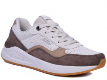 F7707-12 Беж 36-1,37-1,38-2,39-2,40-1,41-1 Strobbs П/ботинки Актив.отдых Кроссовки Нат.кожа, Текстиль, ЭВА,Резина,ТПУ вставка В/О жен