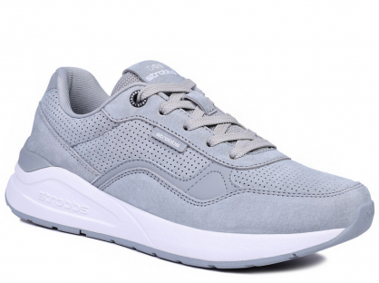 F7707-10 Сер 36-1,37-1,38-2,39-2,40-1,41-1 Strobbs П/ботинки Актив.отдых Кроссовки Нат.кожа, Текстиль, ЭВА,Резина,ТПУ вставка В/О жен