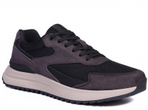 C3846-3 Чёр 41-1,42-2,43-2,44-2,45-1 Strobbs П/ботинки Актив.отдых Кроссовки Нат.кожа, Текстиль, ЭВА,Резина,ТПУ вставка В/О Муж