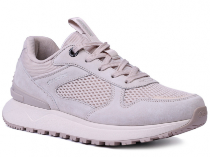 F7705-9 Пудровый 36-1,37-1,38-2,39-2,40-1,41-1 Strobbs П/ботинки Актив.отдых Кроссовки Нат.кожа, Текстиль, ЭВА,Резина,ТПУ вставка В/О жен