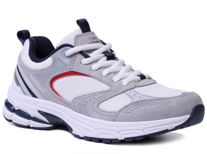 F7714-6 Бел 36-1,37-1,38-2,39-2,40-1,41-1 Strobbs П/ботинки Актив.отдых Кроссовки Нат.кожа, Текстиль, ЭВА,ТПР,ТПУ вставка В/О Муж