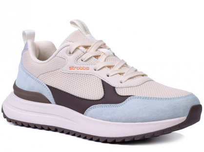 F7720-14 Мультиколор 36-1,37-1,38-2,39-2,40-1,41-1 Strobbs П/ботинки Актив.отдых Кроссовки Нат.кожа, Текстиль, ЭВА,Резина,ТПУ вставка В/О жен