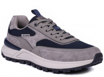 C3872-2 Син 41-1,42-2,43-2,44-2,45-1 Strobbs П/ботинки Актив.отдых Кроссовки Нат.кожа, Текстиль, ЭВА,Резина,ТПУ вставка В/О Муж