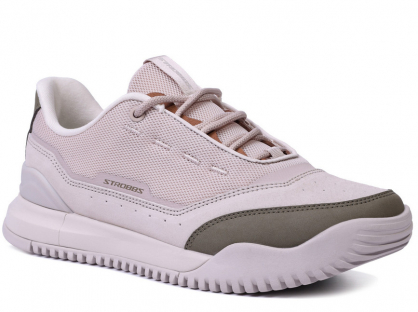 F7730-9 Беж 36-1,37-1,38-2,39-2,40-2 Strobbs П/ботинки Актив.отдых Кроссовки Нат.кожа, Текстиль, ЭВА,Резина,ТПУ вставка В/О Муж