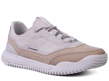 F7730-25 Беж 36-1,37-1,38-2,39-2,40-2 Strobbs П/ботинки Актив.отдых Кроссовки Нат.кожа, Текстиль, ЭВА,Резина,ТПУ вставка В/О Муж