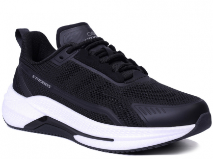 F7747-3 Чёр 36-1,37-1,38-2,39-2,40-1,41-1 Strobbs П/ботинки Актив.отдых Кроссовки Иск.мат, Текстиль, ЭВА,Резина,ТПУ вставка В/О жен