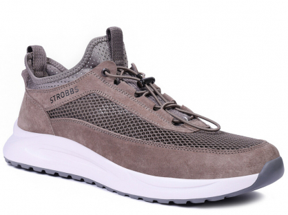 G3917-17 Кор 46-3,47-3,48-2 Strobbs П/ботинки Актив.отдых Кроссовки Нат.кожа, Без подклада, ЭВА Лето Муж