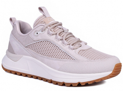 F7802-9 Пудровый 36-1,37-1,38-2,39-2,40-1,41-1 Strobbs П/ботинки Актив.отдых Кроссовки Иск.мат, Текстиль, ЭВА,Резина,ТПУ вставка В/О жен