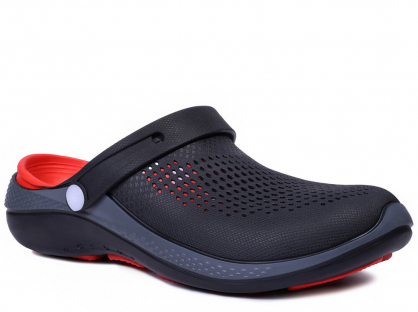 C3904-3 Чёр 41-2,43-3,45-3 Strobbs Туфли Пляж Кроксы ЭВА, Без подклада, ЭВА Лето Муж