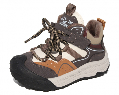 F22773 кофейный 26-1,27-1,28-1,29-1,30-1,31-1 Капитошка Ботинки Актив.отдых Кроссовки Иск.мат, Байка/Флис, Резина В/О Муж