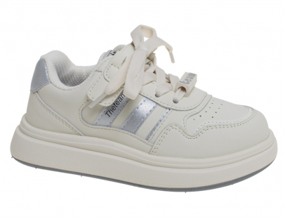 R266513115W/S Бел/сереб 27-1,28-1,29-1,30-1,31-1,32-1 Сказка П/ботинки Актив.отдых Кроссовки Иск.мат, Текстиль В/О жен