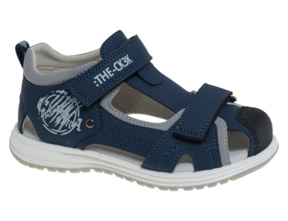 R511311212DB Т.син 27-2,28-2,29-2,30-2,31-2 Сказка П/ботинки Школа Сандалеты Иск.мат, Кожподклад Лето Муж