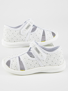 71538-17 Бел 22-1,23-1,24-1,25-1,26-1,27-1,28-1,29-1 Kapika П/ботинки Повсед Сандалеты Текстиль, Текстиль, ПВХ Лето жен