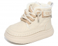 F22082 Беж 17-2,18-2,19-2,20-2 Капитошка Ботинки Повсед Дерби Иск.мат, Байка/Флис, Резина В/О жен