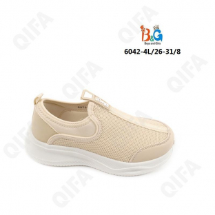 RC51_W6042-4L Беж 26-1,27-1,28-2,29-2,30-1,31-1 Boys and Girls П/ботинки Актив.отдых Слипоны Текстиль, Текстиль, ЭВА (EVA-Этиленвинилацетат) Лето жен