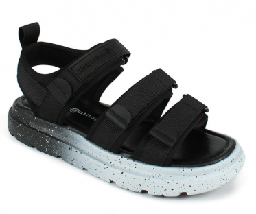 AL 13723-2 Чёр 32-1,33-1,34-1,35-1,36-1,37-1 Antilopa Туфли Повсед Сандалии Текстиль, Текстиль Лето жен