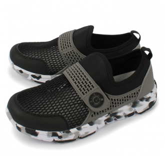 AL 9177 Чёр 35-1,36-1,37-1,38-1,39-1,40-1 Antilopa П/ботинки Актив.отдых Слипоны Текстиль, Без подклада Лето Муж