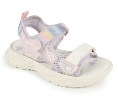 AL 17475 Фиол 30-1,31-1,32-1,33-1,34-1,35-1 Antilopa Туфли Повсед Сандалии Иск.мат, Текстиль Лето жен