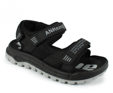 AL 17494 Чёр 36-1,37-1,38-1,39-1,40-1,41-1 Antilopa Туфли Актив.отдых Сандалии Текстиль, Текстиль Лето Муж