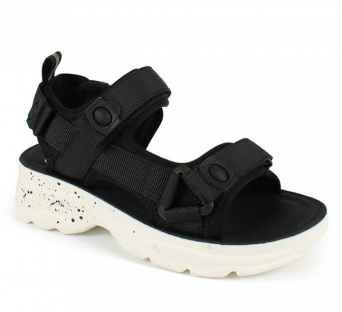 AL 13695-1 Чёр 32-1,33-1,34-1,35-1,36-1,37-1 Antilopa Туфли Повсед Сандалии Текстиль, Текстиль Лето жен