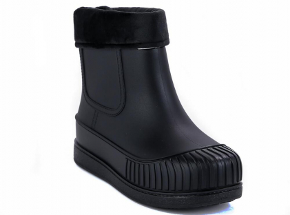ERI_366_black 35-1,36-1,37-1,38-1,39-1 Kedberry П/сапоги Повсед Челси ПВХ, Чул.Флис, ПВХ В/О Муж