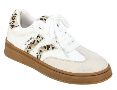 AGH_526-02_white-beige 32-1,33-1,34-1,35-1,36-1,37-1 Kedberry П/ботинки Актив.отдых Кроссовки Иск.мат, Текстиль, кожа В/О жен