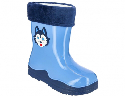 ERT_80238_blue 25-1,26-1,27-1,28-1,29-1 Kedberry Сапоги Повсед Веллингтон ПВХ, Чулок Х/Б, Текстиль(80% хлопок, 20% ПЭ) В/О Муж