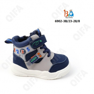 RC51_6902-3B Син 23-1,24-1,25-2,26-2,27-1,28-1 Boys and Girls Ботинки Актив.отдых Кроссовки Иск.мат, Текстиль, ЭВА (EVA-Этиленвинилацетат) В/О Муж