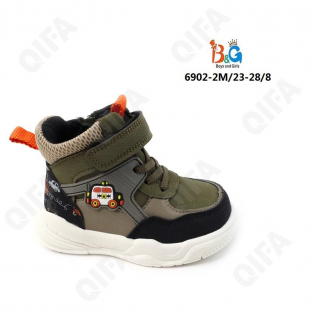 RC51_6902-2M серо-зеленый 23-1,24-1,25-2,26-2,27-1,28-1 Boys and Girls Ботинки Актив.отдых Кроссовки Иск.мат, Текстиль, ЭВА (EVA-Этиленвинилацетат) В/