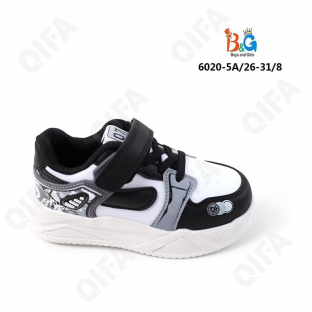 RC51_6020_M-5A Чёр 26-1,27-1,28-2,29-2,30-1,31-1 Boys and Girls П/ботинки Актив.отдых Кроссовки Иск.мат, Текстиль, ЭВА (EVA-Этиленвинилацетат) В/О Муж