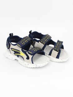 ZR-26-066 Син 22-2,23-2,24-2,25-2,26-2,27-2 Top Tally Туфли Актив.отдых Сандалии Иск.мат, Текстиль, ЭВА Лето Муж