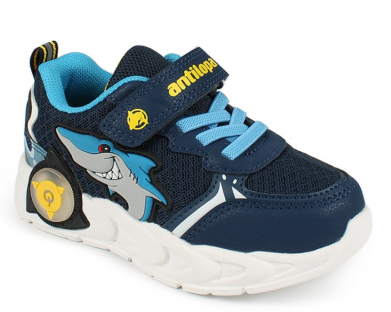 AL 17461 Син 25-1,26-1,27-1,28-1,29-1,30-1 Antilopa П/ботинки Актив.отдых Кроссовки Иск.мат, Текстиль В/О Муж