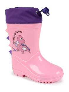 AL 17748 Роз 22-1,23-1,24-1,25-1,26-1,27-1 Antilopa Сапоги Повсед Веллингтон ПВХ, Текстиль В/О жен