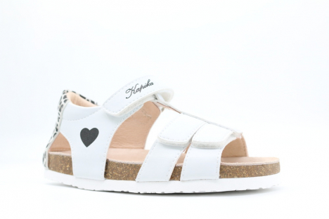 31862к-1 Бел 22-1,23-1,24-1,25-1,26-1 Kapika Туфли Повсед Сандалеты Иск.мат, Кожподклад, ЭВА Лето жен