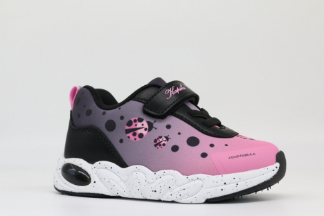 71558с-1 черный-розовый 22-1,23-1,24-1,25-1,26-1 Kapika П/ботинки Актив.отдых Кроссовки Softshell, Текстиль, ЭВА/ТЭП В/О жен