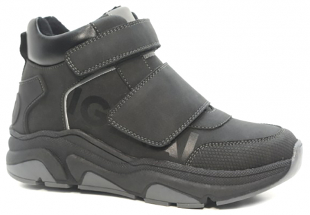 55-0029B Чёр 34-2,35-2,36-4,37-4 Indigo kids Ботинки Повсед Оксфорд Иск.мат, Байка/Флис, ТЭП В/О Муж