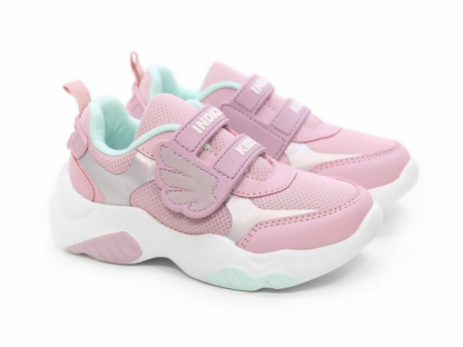 92-014B Пыльная роза 23-1,24-1,25-2,26-2,27-2,28-1,29-1 Indigo kids П/ботинки Актив.отдых Кроссовки Иск.мат, Текстиль, ЭВА В/О жен