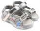 22-279B/12 Сереб 31-2,32-2,33-2,34-2,35-2,36-2 Indigo kids Туфли Актив.отдых Сандалии Иск.мат, Текстиль, ПУ Лето жен
