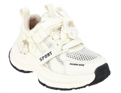 DOF_1138-04_beige 28-1,29-1,30-1,31-1,32-1,33-1,34-1,35-1 Kenka П/ботинки Актив.отдых Кроссовки Иск.мат, Без подклада, ЭВА Лето жен