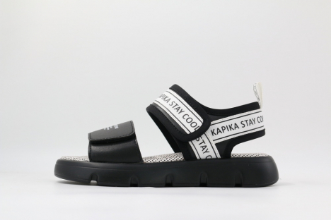 33943п-1 Чёр 31-1,32-1,33-1,34-1,35-1 Kapika Туфли Повсед Сандалии Иск.мат, Кожподклад, ЭВА/резина Лето жен