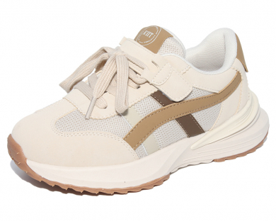 E22978 Беж 32-1,33-1,34-1,35-1,36-1,37-1 Капитошка П/ботинки Актив.отдых Кроссовки Иск.мат, Текстиль, ЭВА В/О жен