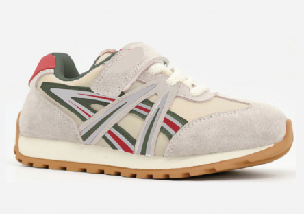 721197-2 бежевый-зелёный 26-1,27-1,28-1,29-1,30-1 Kapika П/ботинки Актив.отдых Кроссовки Иск.мат, Текстиль, Резина В/О Муж