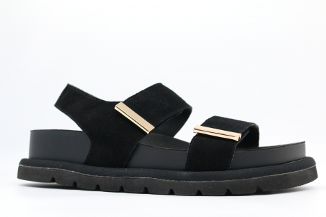 34583-1 Чёр 36-1,37-1,38-1,39-1,40-1 Kapika Туфли Повсед Сандалии Нат.кожа, Кожподклад, ПУ (полиуретан) Лето жен