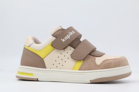 21578-2 бежевый-коричневый 22-1,23-1,24-1,25-1,26-1 Kapika П/ботинки Актив.отдых Кроссовки Нат.кожа, Кожподклад, ТЭП (термоэластопласт) В/О Муж