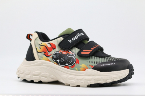 71559с-2 черный-хаки 23-1,24-1,25-1,26-1,27-1 Kapika П/ботинки Актив.отдых Кроссовки Softshell, Текстиль, ЭВА/ТЭП В/О Муж