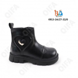 RC51_6913-1A Чёр 27-1,28-1,29-2,30-2,31-1,32-1 Boys and Girls Ботинки Повсед Веллингтон Иск.мат, Байка/Флис, ТПР (TPR-Термопластичная резина) В/О жен