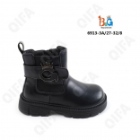 RC51_6913-3A Чёр 27-1,28-1,29-2,30-2,31-1,32-1 Boys and Girls Ботинки Повсед Челси Иск.мат, Байка/Флис, ТПР (TPR-Термопластичная резина) В/О жен